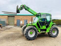 MERLO P34.7+ TURBO TELEHANDLER*C/W PALLET TINES*YEAR 2014*VIDEO*