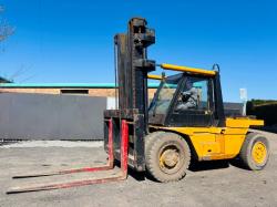 DCH DOH 12 TONNE 2 STAGE MAST LIFT *C/W 8FT TINES*VIDEO*