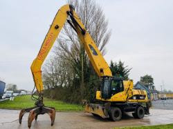 CATERPILLAR M325D HIGH RISE SCRAP HANDLER*C/W ROTATING SCRAP GRAB*VIDEO*