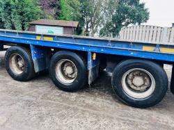 SDC 45 FOOT TRI-AXLE CONSTRUCTION SPEC FLAT BED TRAILER *IN TEST* VIDEO *
