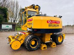 O&K MH5Z 4WD WHEELED EXCAVATOR C/W RAILWAY GEAR & 4 X SUPPORT LEGS *VIDEO*