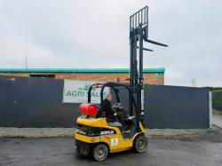 CATERPILLAR GP20CN 2 STAGE MAST FORKLIFT*C/W SIDESHIFT*VIDEO*