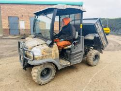 KUBOTA RTV900-EU ATV BUGGY*C/W HYDRAULIC TIP*YEAR 2013*VIDEO*