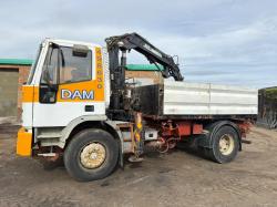 IVECO 18E 3 WAY TIPPER*C/W ATLAS CRANE*VIDEO*