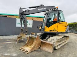 MECALAC 714MC EXCAVATOR*YEAR 2012*C/W 3 PIECE BOOM*VIDEO*