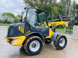 KRAMER 418 4WD LOADING SHOVEL C/W QUICK HITCH & 4WS *VIDEO*