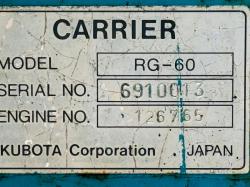 KUBOTA RG-60 TRACKED DUMPER*C/W JOYSTICK CONTROLS*VIDEO*