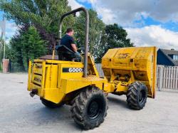 THWAITES ALLDRIVE 6000 4WD DUMPER C/W ROLE BAR & PERKINS ENGINE *VIDEO*