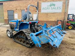 ISEKI TF243CF HALF TRACK COMPACT TRACTOR*C/W ROTOVATOR*VIDEO*