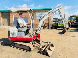 TAKEUCHI TB016 EXCAVATOR*C/W EXPANDING TRACKS*YEAR 2013*VIDEO*