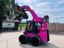 BOBCAT S185 4WD SKIDSTEER *YEAR 2009 HIGH LIFT* C/W BUCKET *VIDEO*