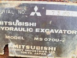 MITSUBISHI MS070U-2 TRACKED EXCAVATOR C/W BUCKET *VIDEO*