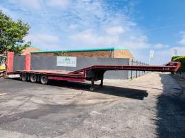 DENNISON DFM 25A FLATBED TRAILER*C/W TUCK AWAY NECK RAMPS*VIDEO*
