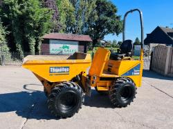 THWAITES 1 TON HIGH TIP DUMPER *YEAR 2019, ONLY 1112 HOURS* C/W ROLE BAR *VIDEO*