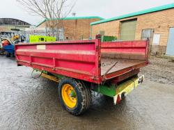 MARSHALL S4 TIPPING TRAILER*C/W DROP DOWN SIDES*VIDEO*