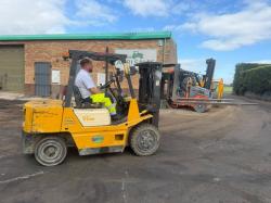 TCM FD30Z7S CONTAINER SPEC FORKLIFT *C/W 8 FT TINES*VIDEO*