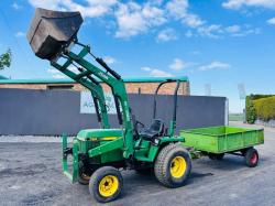 LEWIS 25QH FRONT LOADER TRACTOR*C/W TRAILER AND BUCKET*VIDEO*