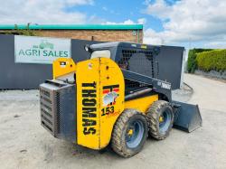 THOMAS 153 MUSCLE SKIDSTEER*C/W BUCKET AND BAIL SPIKE*YEAR 2008*VIDEO*