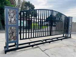 BRAND NEW STEEL TWIN OPENING STEEL GATE'S *15FT X 6FT 2 INCH* VIDEO*