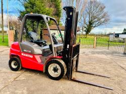 MANITOU MI30D CONTAINER SPEC FORKLIFT *YEAR 2016* C/W SIDE SHIFT *VIDEO*