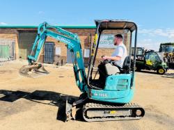 KOBELCO SK17SR-5 EXCAVATOR*YEAR 2016*C/E BUCKET*VIDEO*