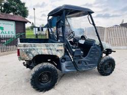 YAMAHA RHINO 700 PETROL 4WD UTV *ROAD REGISTERED* C/W CAMO WRAP *VIDEO*
