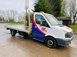 VOLKSWAGEN CRAFTER FLAT BED PICK UP *YEAR 2015, MOT'D TILL FEBUARY 2024* VIDEO *