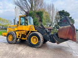  VOLVO L90C 4WD LOADING SHOVEL C/W TOE TIP BUCKET *VIDEO*