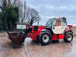 MANITOU MT1840 4WD TELEHANDLER *ONLY 4742 HOURS* C/W BUCKET & TINES *VIDEO*