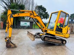 JCB 804 PLUS TRACKED EXCAVATOR *3619 HOURS* C/W RUBBER TRACKS *VIDEO*