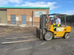 TCM FD30Z7S CONTAINER SPEC FORKLIFT *C/W 8 FT TINES*VIDEO*