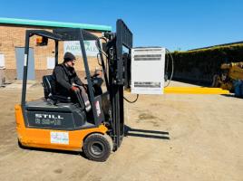 STILL R20-15 ELECTRIC FORKLIFT*C/W TINE EXTENSIONS*VIDEO*