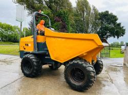 TEREX TA9 4WD DUMPER *YEAR 2014 , 3074 HOURS* C/W ROLE BAR *VIDEO*