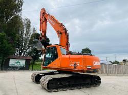 DAEWOO SOLAR 220LC-V EXCAVTOR C/W BOG MASTER TRACKS *VIDEO*