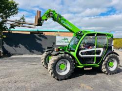 MERLO TF33.7 115 TURBO TELEHANDLER*AG SPEC *C/W PALLET TINES*YEAR 2017*VIDEO*