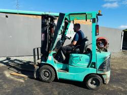 MITSUBISHI CASCADE SIDESHIFT FORKLIFT*C/W PALLET TINES*VIDEO*