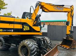 JCB JS145 WHEELED EXCAVATOR*C/W BUCKET*VIDEO*