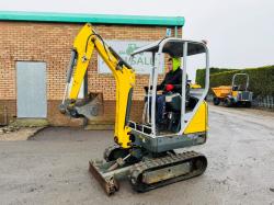 WACKER NEUSON ET16 EXCAVATOR*YEAR 2019*1162 HOURS*VIDEO*