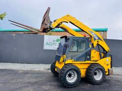 GHEL V330 HI LIFT SKIDSTEER*YEAR 2012*C/W NEW WHEELS AND TYRES & PALLET TINES*VIDEO*