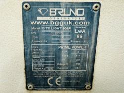 BRUNO GENERATORS SITE LIGHT 908P *8 KVA GENERATOR*VIDEO*