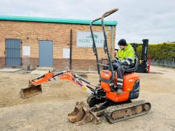 KUBOTA U10-3 MICRO DIGGER*C/W EXPANDING TRACKS*VIDEO*