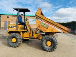 THWAITES 7 TONNE STRAIGHT TIP DUMPER*C/W PERKINS ENGINE*VIDEO*