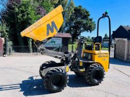 MECALAC TA1HT 1 TON HIGH TIP DUMPER *YEAR 2018, 1362 HOURS* C/W ROLE BAR *VIDEO*