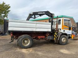 IVECO 18E 3 WAY TIPPER*C/W ATLAS CRANE*VIDEO*