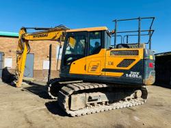 HYUDAI HX140L C EXCAVATOR*C/W BLOCK PADS*YEAR 2020*VIDEO*