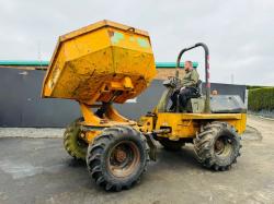 TEREX PS6000 SWIVLE TIP DUMPER*ENGINE STARTS NO DRIVE*VIDEO*