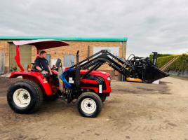 FOTON ESTATE 5500+4 4WD TRACTOR*C/W FRONT LOADER & TINES*176 HOURS*VIDEO*