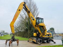 CATERPILLAR M325D HIGH RISE SCRAP HANDLER*C/W ROTATING SCRAP GRAB*VIDEO*