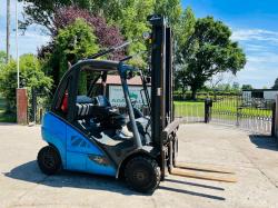 LINDE H20T-02 EVO GAS FORKLIFT * YEAR 2016 * C/W SIDE SHIFT & TINE POSITIONER * CHOICE *