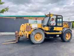 CATERPILLAR TH63 4WD TELEHANDLER *C/W SWAY & PALLET TINES*VIDEO*